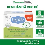 Kem Hăm Tã Mẩn Ngứa Bebble Nappy Rash Cream Giúp Dưỡng Ẩm Làm Dịu Da 60ml