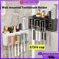 3 DAYS OFFER🔥Wall Mounted Toothbrush Holder Toothpaste Dispenser Bathroom Multi-Purpose Cup Bathroom