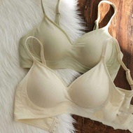 mastectomy bra sister hood bra Japanese Milk Silk Traceless Underwear Women's Push-up Large Chest Small 3D Soft Support Sleeping Bra Thin