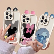 3D Ears Stitch Mickey Minnie Mouse Case For Google Pixel 10 PRO 9Pro XL 8 8Pro 8a 7 7Pro 7a Winnie P