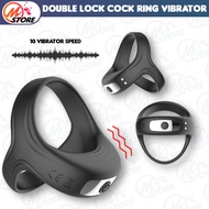 Pe-nis Ring Vibrator Cincin Tahan Bagi Lama Be A Long Time Man Adult Toys Alat Mainan Lelaki Sex Toy