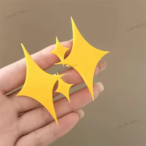 Sweet Cartoon Star Hairpins for Women Revue Starlight Kagura Hikari Cosplay Star Hair Clips Headwear
