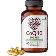 Futurebiotics CoQ10 200 MG Cellular Energy Production, 60 Vegetarian Capsules