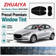 Premium Precut Nano Ceramic Tint For Mazda 2 Base 2023-2024 2Mil UV99% IR99% 5-Year Warranty