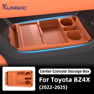 For Toyota BZ4X 2022-2025 Silicone Central Control Storage Box Armrest Box Lower Car Interior Decora