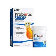 LAC Probiotic Probiotic Complex 25 Billion CFU - Daily Support (30 vegetarian capsules)