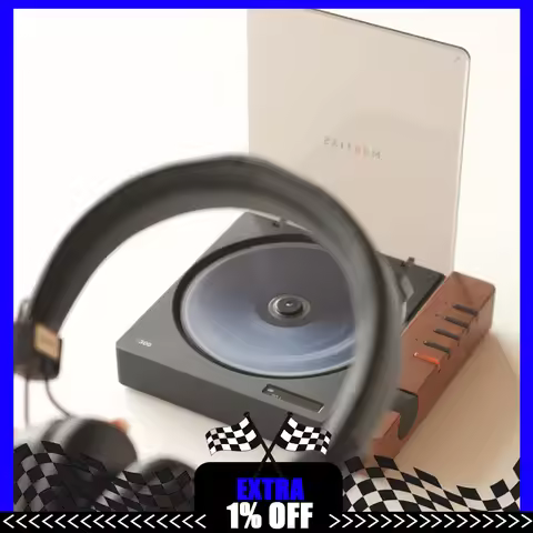 Syitren R300 CD Player Stylish Retro Portable Wireless Bluetooth HIFI Album Player Music Walkman Sup