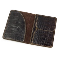 Alligator Pattern Genuine Leather Passport Cover Men Crocodile Cover Passport Top Quality Case for P