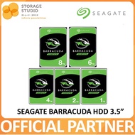 SEAGATE Barracuda 3.5" SATA HDD, 1TB / 2TB / 3TB / 4TB / 6TB / 8TB. Singapore Local 2 Years Warranty