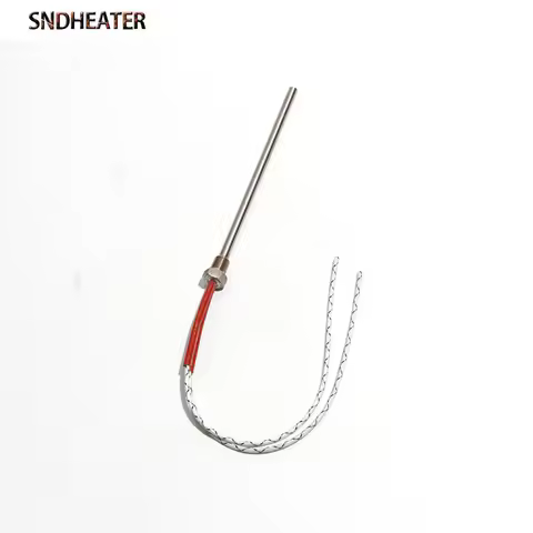 SNDHEATER 1pc DN6 G1/8 10mm BSP Threaded Cartridge Heater 304SS 6x100-250mm Screw Fixed Single-Head 