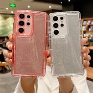 Glitter Transparent Cute Case Shockproof For Samsung S24 S23 S22 S21 Ultra Plus Casetify