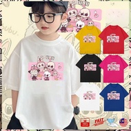 【220G 100%Cotton T-shirt】NELLY LABUBU T Shirt UNISEX Baju Budak Kids T Shirt Baju Perempuan T Shirt 