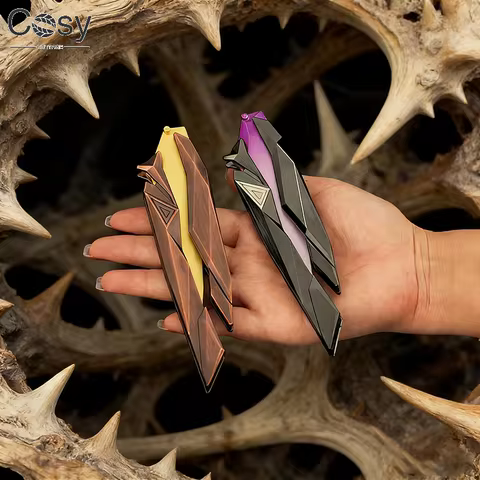 Butterfly Knife Plastic & Zinc Alloy Replica Foldable Balisong Trainer Game Peripheral Cosplay Prop 