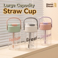 800ML Portable Kids Water Bottle Large Capacity Straw Cup Student Water Bottle for School
