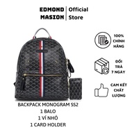 Balo Cặp EDMOND MASION MONOGRAM SS2 tặng ví keychain và cardholder EDM size L