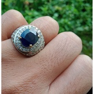 Cincin Batu Blue Safir original