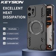KEYSION Hollow Heat Dissipation Case for Nothing CMF Phone 2 Pro Magnetic Cooling Shockproof Phone C
