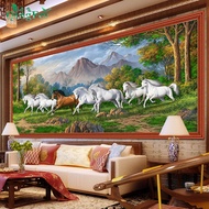 QINGFEI | Couples Horses Diamond Painting Seven Horses to Success