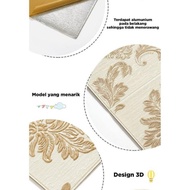 Trendi Wallpaper 3D Foam / Wallpaper Dinding 3D Motif Foam Batik Bunga