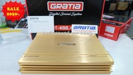 เพาเวอร์แอมป์ CLASS AB 4CH Gratia GT-400.4AB 4CH 3000W งานเกาหลี เต็ม ภาคไฟ 2 ชุด เพาเวอร์แอมป์รถยนต์ เพาเวอร์ติดรถยนต์ เครื่องเสียงติดรถยนต์