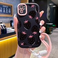 Casing hp for Xiaomi Redmi Note 10 4G Note 10s Note 10 5G Note 10T 5G M5spoco M3 Pro 5G Case Strawbe