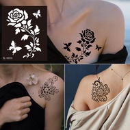 European American PET henna tattoo Stickers Hollow tattoo Template India henna Hand-Painted henna ta