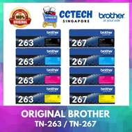 ORIGINAL Brother Toner TN-263 TN 263 / TN-267 TN 267 Black Cyan Magenta Yellow Toner - SG Ready Stoc