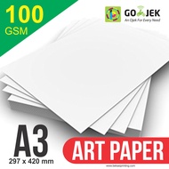 Kertas Printer Art Paper 100 GSM Ukuran A3 29.7 x 42 cm