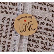 Handmade Sticker with love baked/ with love Cake sticker sales/