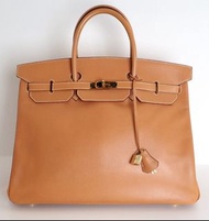 HERMES Birkin 40 Natural 手提包 金色五金配件