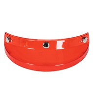 Universal Motorcycle 3 Snap-Button Visor Flip Up Down Open Face Helmet Wind Shield