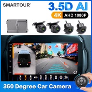 Smartour กล้องบันทึกวิดีโอ DVR 3.5D AI AHD 1080P 360 องศา สําหรับจอดรถยนต์
