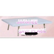 JFH 3V 3-Feet Solid Japanese Plastic Table/Foldable Table (COLOR RED / WHITE)