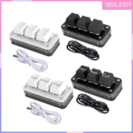 [Acituna] Mini 3-key Mechanical Gaming Keyboard, Smooth Appearance, Lightweight, Practical, Portable