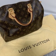 二手正品 LV speedy30 / Louis Vuitton monogram speedy30 經典款