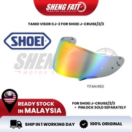 TANIO VISOR CJ-2 FOR SHOEI J-CRUISE J-CRUISE 2 J-CRUISE 3 100% ORIGINAL VISOR SHOEI DARK SMOKE MELLO