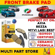 【BEST FORM】Brake Pad Myvi Lagi Best Axia Bezza Brake Break Brek Pad