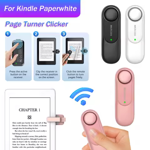 For Kindle Paperwhite Oasis Kobo EReaders RF Remote Control Page Turner Taking Photo Camera Video Re