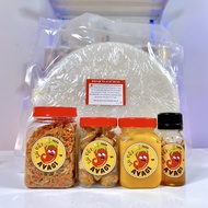 (TÓP MỠ) MUỐI BÉO AVAGI COMBO BÁNH TRÁNG (Bánh tráng+Muối béo+Tóp mỡ+Ruốc Hành Phi+Sốt tắc)