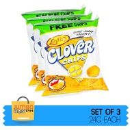 CLOVER CHIPS CORN SNACKS CHILI & CHEESE FLAVOR 24G / SET OF 3