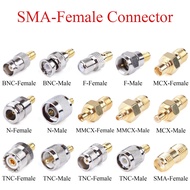 5Pcs RF Coaxial Connector SMA Female to BNC TNC MCX MMCX UHF N F Male  Plug / Female Jack Adapter Use For TV Repeater Antenna