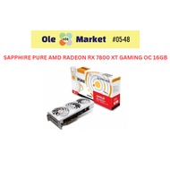 SAPPHIRE PURE AMD RADEON RX 7800 XT GAMING OC 16GB