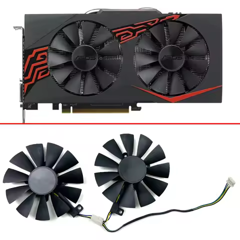 NEW Original Double ball Cooling Fan 87MM 4PIN FDC10U12S9-C T129215BU For Arez ASUS Radeon RX 470 4G