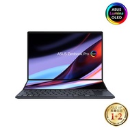 ASUS 華碩  Zenbook Pro 14 Duo OLED UX8402ZE-0042K12900H黑(無鼠附筆/14.5"/i9-12900H/32G/RTX3050TI 4G/1T SSD/2.8K OLED/W11)雙螢幕觸控創作者筆電(福利品出清)