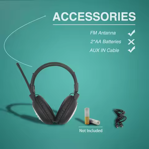 # Best Choice 2X Portable Personal FM Radio Headphones , Wireless Headset With Radio Built In For Wa