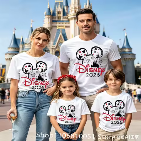 Family Vacation 2026 T-Shirt Magic Castle Cartoon Mouse Matching Family Tees Where The Magic Begins 