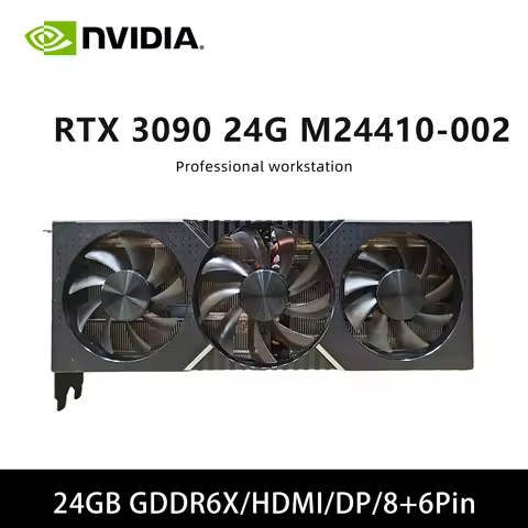 NVIDIA RTX 3090 M24410-002 GPU 24GB GDDR6X graphics card support HDMI DP placa de vídeo Triple Fans 