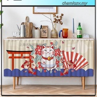 Cartoon Curtain Cabinet Kitchen Langsir Dapur Meja  Dapur Curtains Self-adhesive Skirting Table Top 