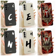 Cover For Samsung A57 5G Case Luxury A-Z Letters Fashion Cool Crown Silicone Phone Case For Samsung 