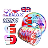 LEMAX G9 X8 Premium 100% Pe Braided Fishing Line 100m